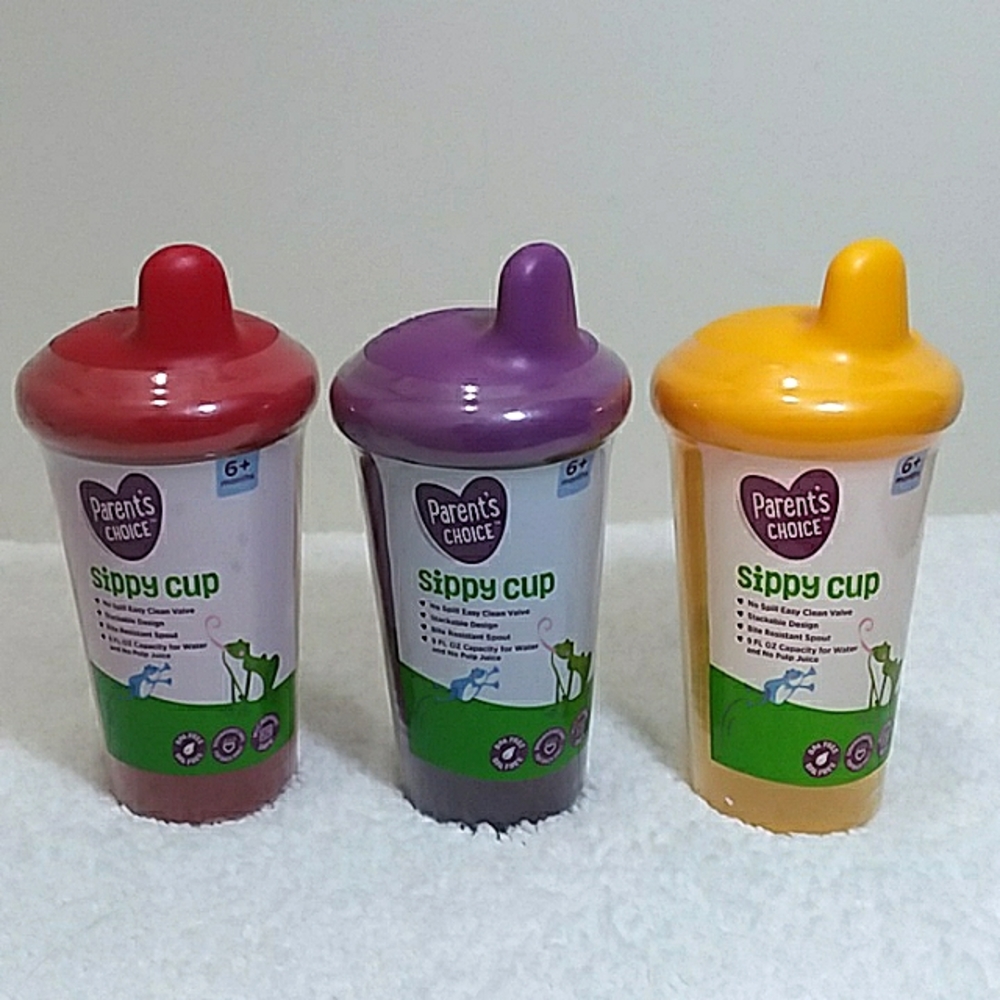 3 Parents Choice Sippy Cups